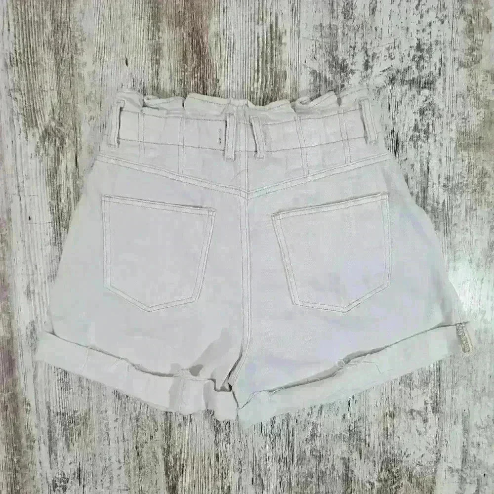 Women's Free People FP We The Free high waisted cotton shorts cream size small - Picture 4 of 8